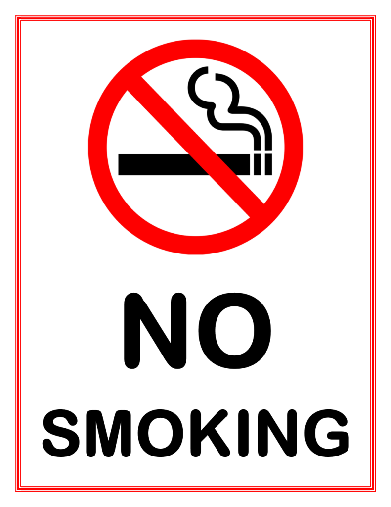 Free No Smoking Sign | Word Templates | Free Word Templates | MS Word