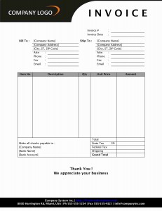 Simple Sales Invoice