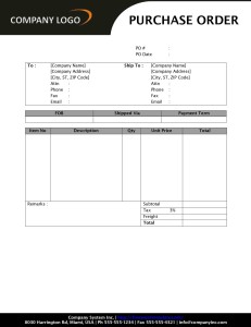 Purchase Order Template for Word