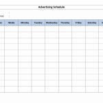 Advertising Schedule
