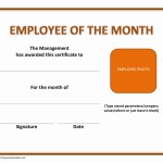 Employee of The Month Certificate