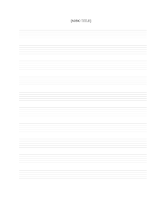 Music Staff Sheet Template - 10 lines