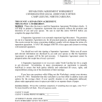 Separation Agreement Template