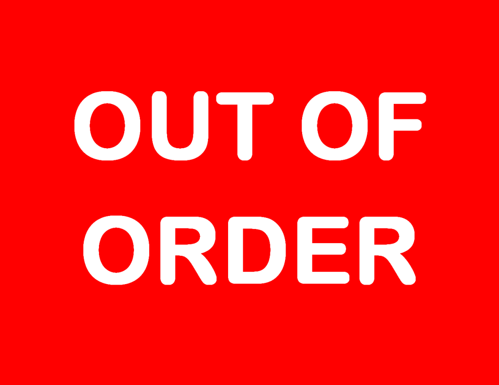 Out Of Order Bathroom Sign Free Printable
