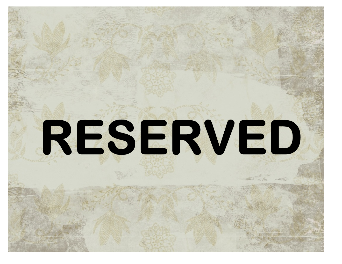 Reserved Sign Template