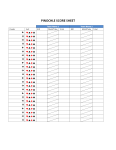 double deck pinochle score sheet
