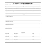 Contract Discrepancy Report