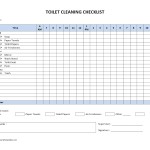 Toilet Cleaning Checklist