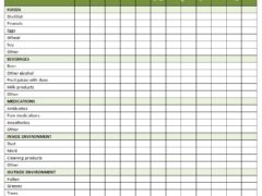 Allergy Log Template for Word
