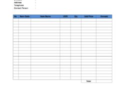 Goods Receiving Form Template for Word