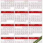 2019 Chinese Calendar Template