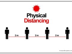Physical Distancing Poster Template