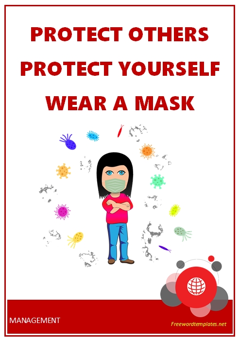 Wear a Mask Poster Template