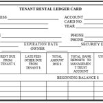 Rental Ledger Template